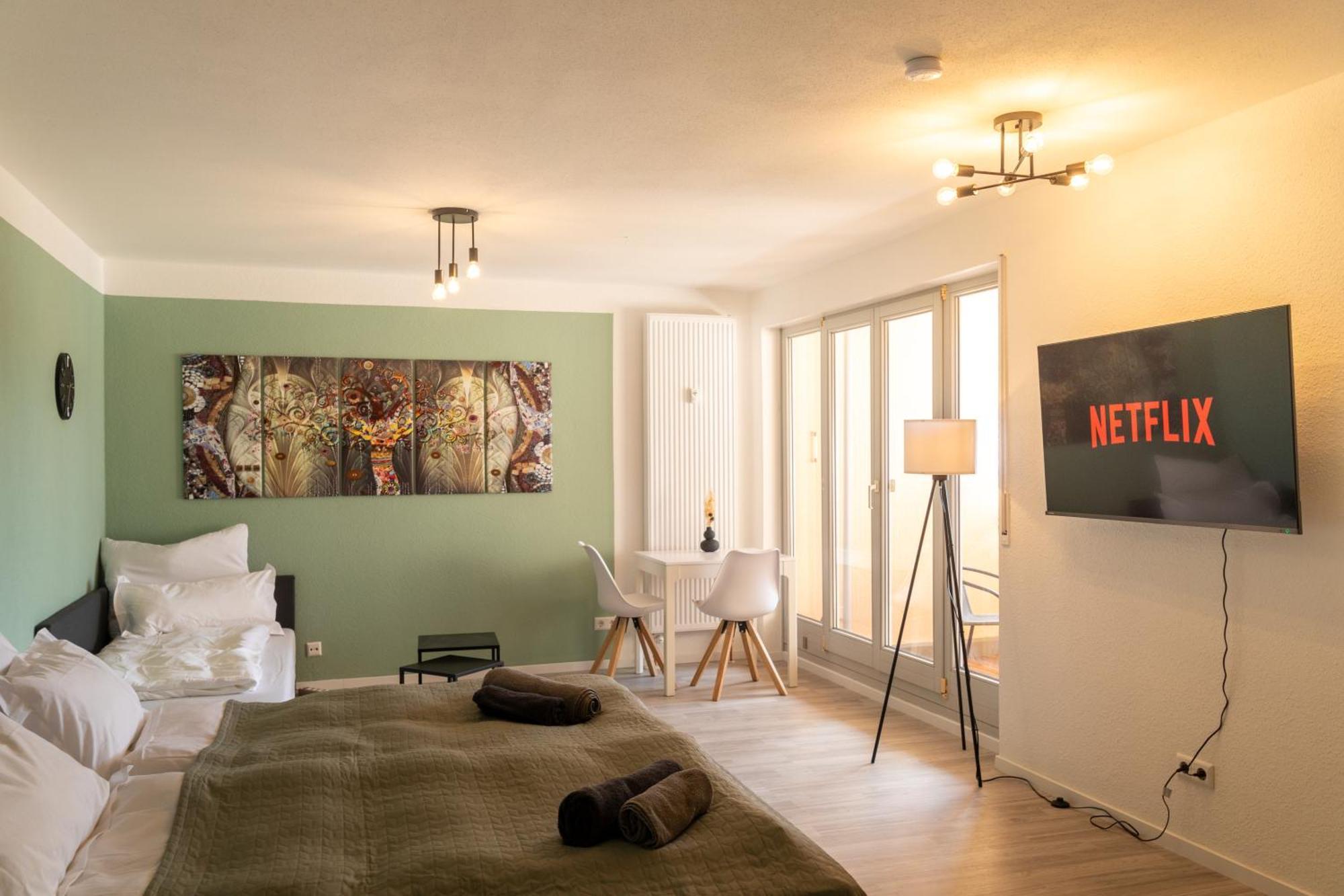 Home Shanti - Studio, Suedvorstadt, Balkon, Tv Leipzig Luaran gambar